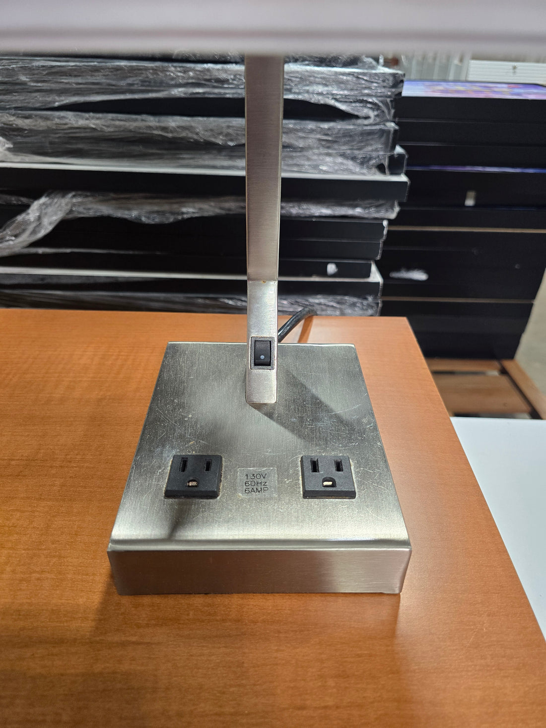 Used modern lamp with USB charging station in good condition