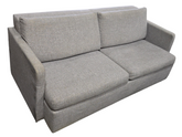 SHL angled view of Kellex queen sleeper sofa with upholstered finish