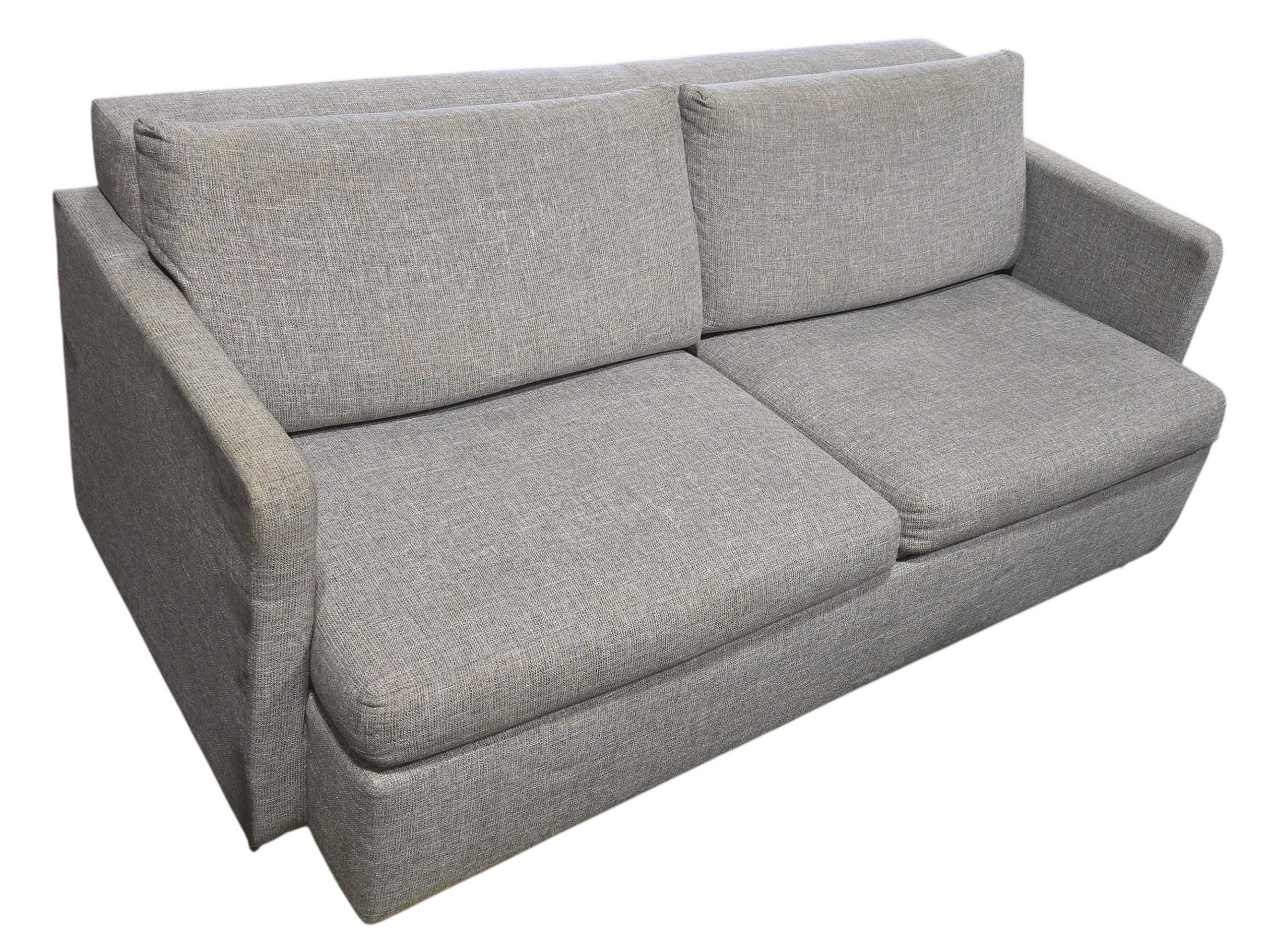 SHL angled view of Kellex queen sleeper sofa with upholstered finish