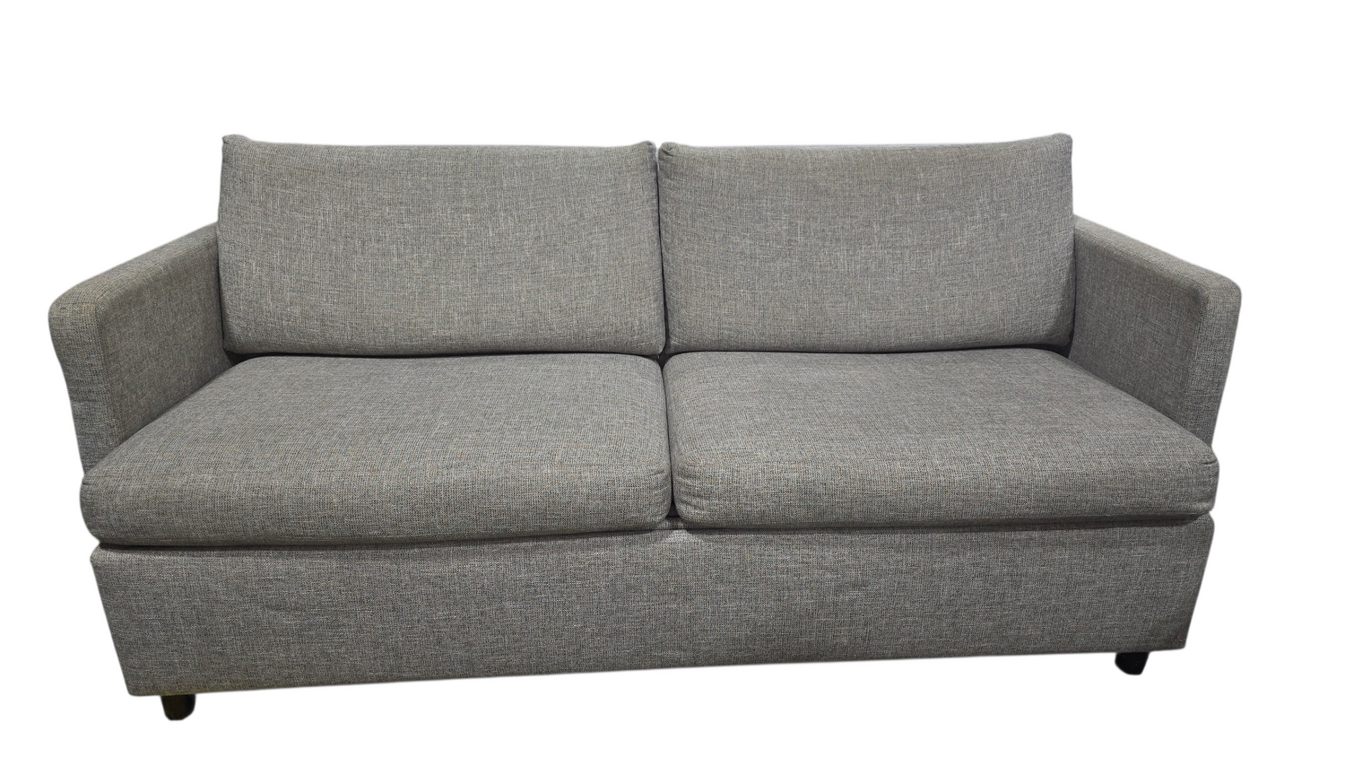 SHL front view of Kellex brand queen sleeper sofa, used and in good condition