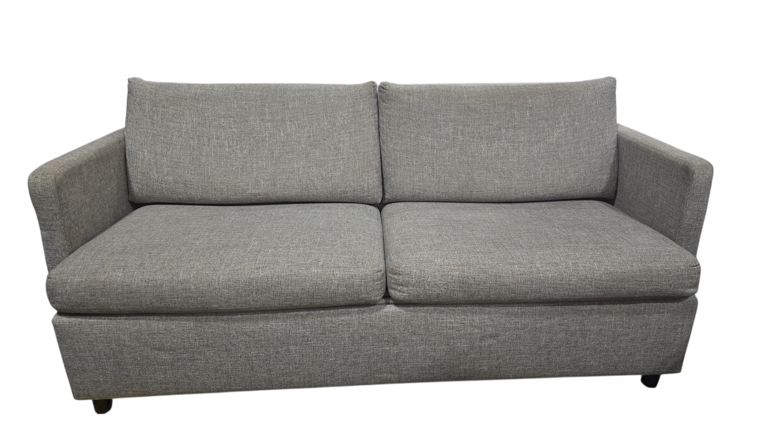 SHL front view of Kellex brand queen sleeper sofa, used and in good condition