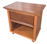One drawer nightstand with open storage used in good condition