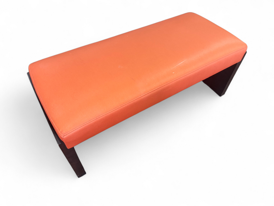 SHL angled view of bench for living space seating, used and in good condition