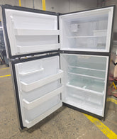Interior shelving detail of refrigerator