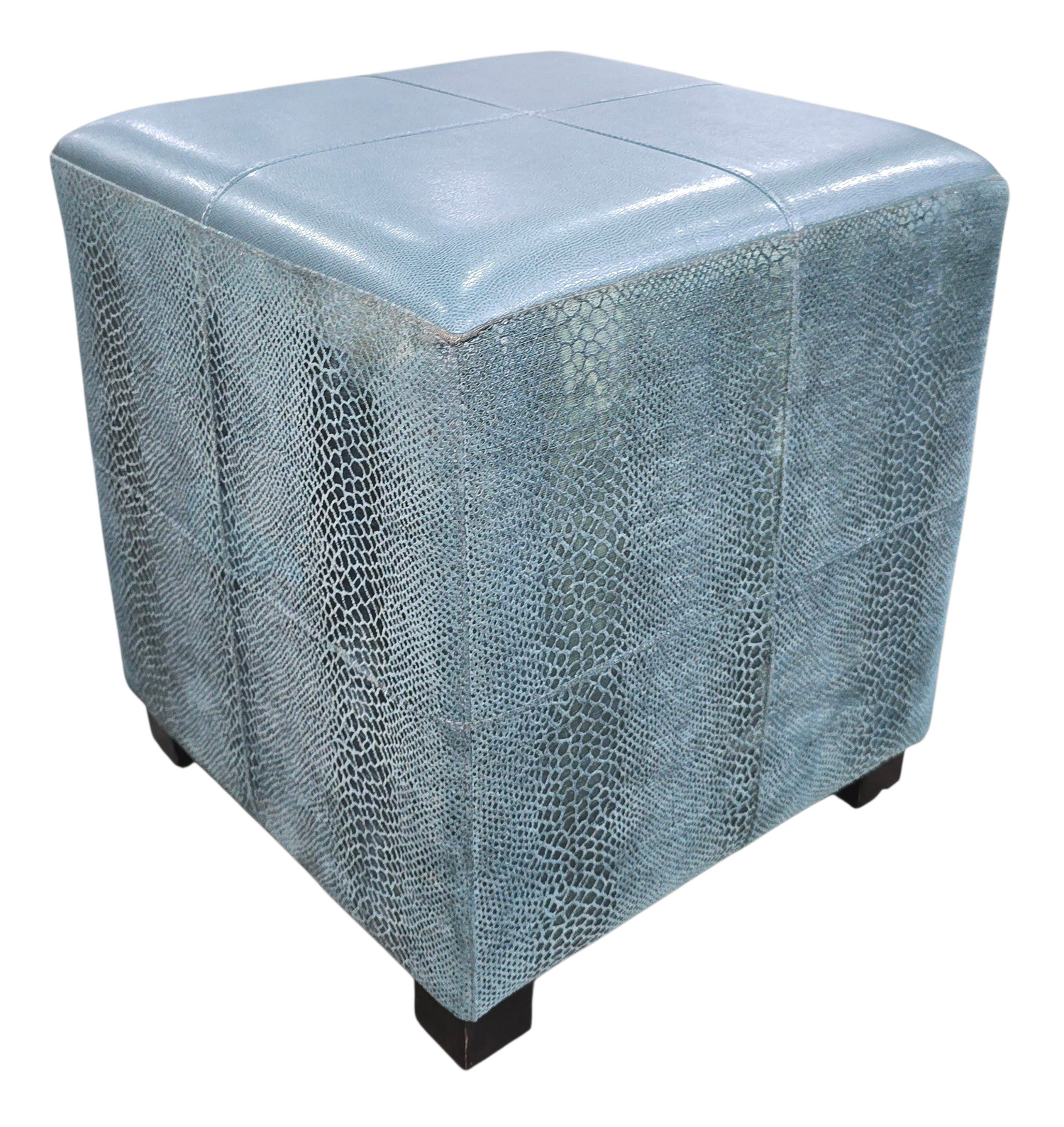 Close-up of reptile embossed pattern detail