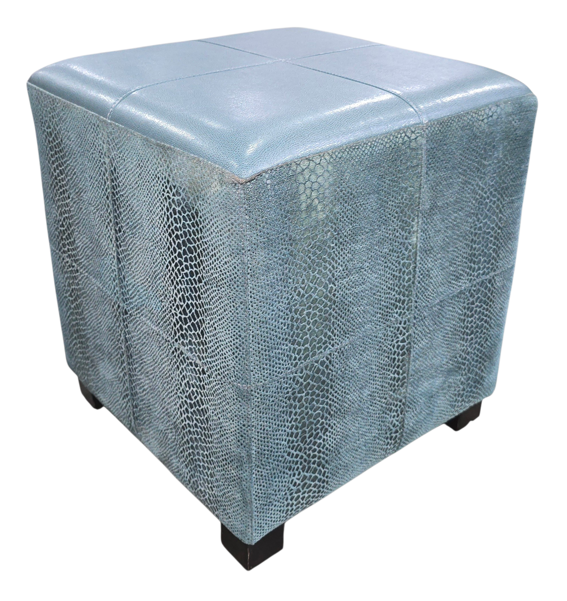 Close-up of reptile embossed pattern detail