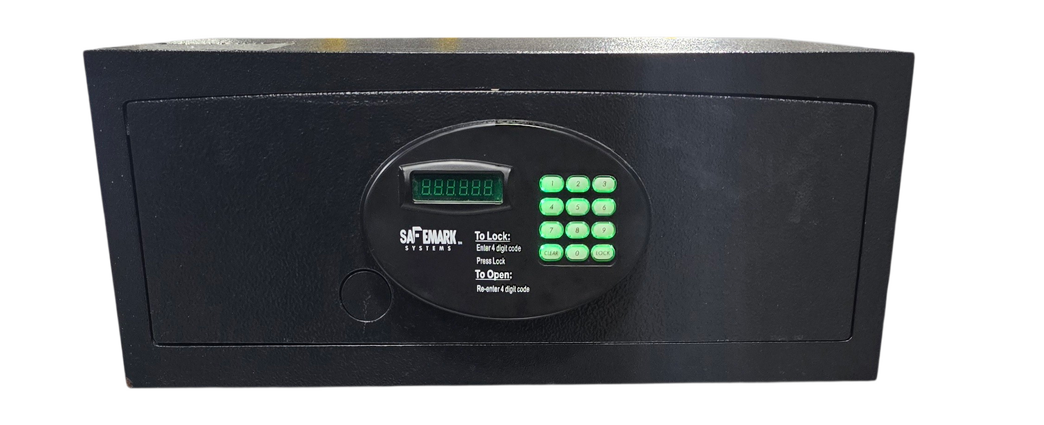 Front view of Safemark hospitality safe