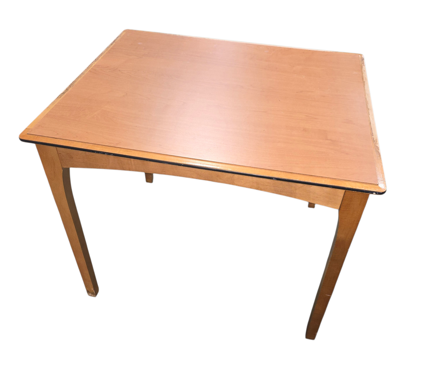 Simple rectangular wood table for small spaces