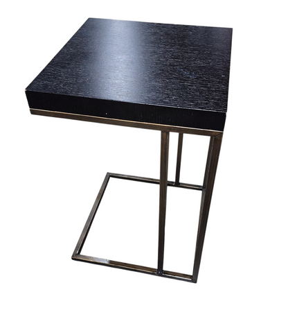 Close-up of dark brown tabletop surface detail