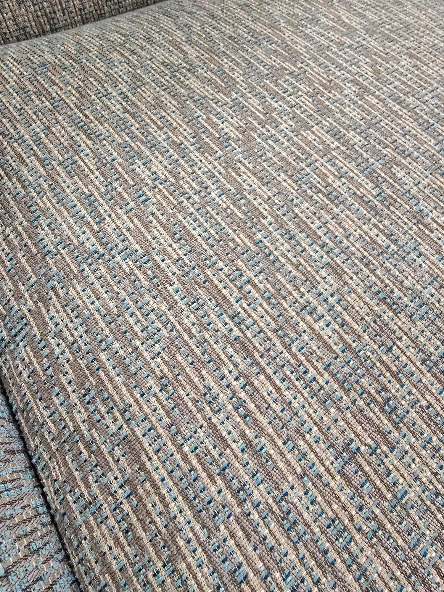 Close-up of textured fabric upholstery detail