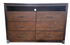 Front view of dresser with six drawers