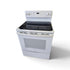 Used GE JB625DK white electric range front view SHL
