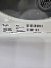 Used Whirlpool WET4024HW0 model and serial label SHL