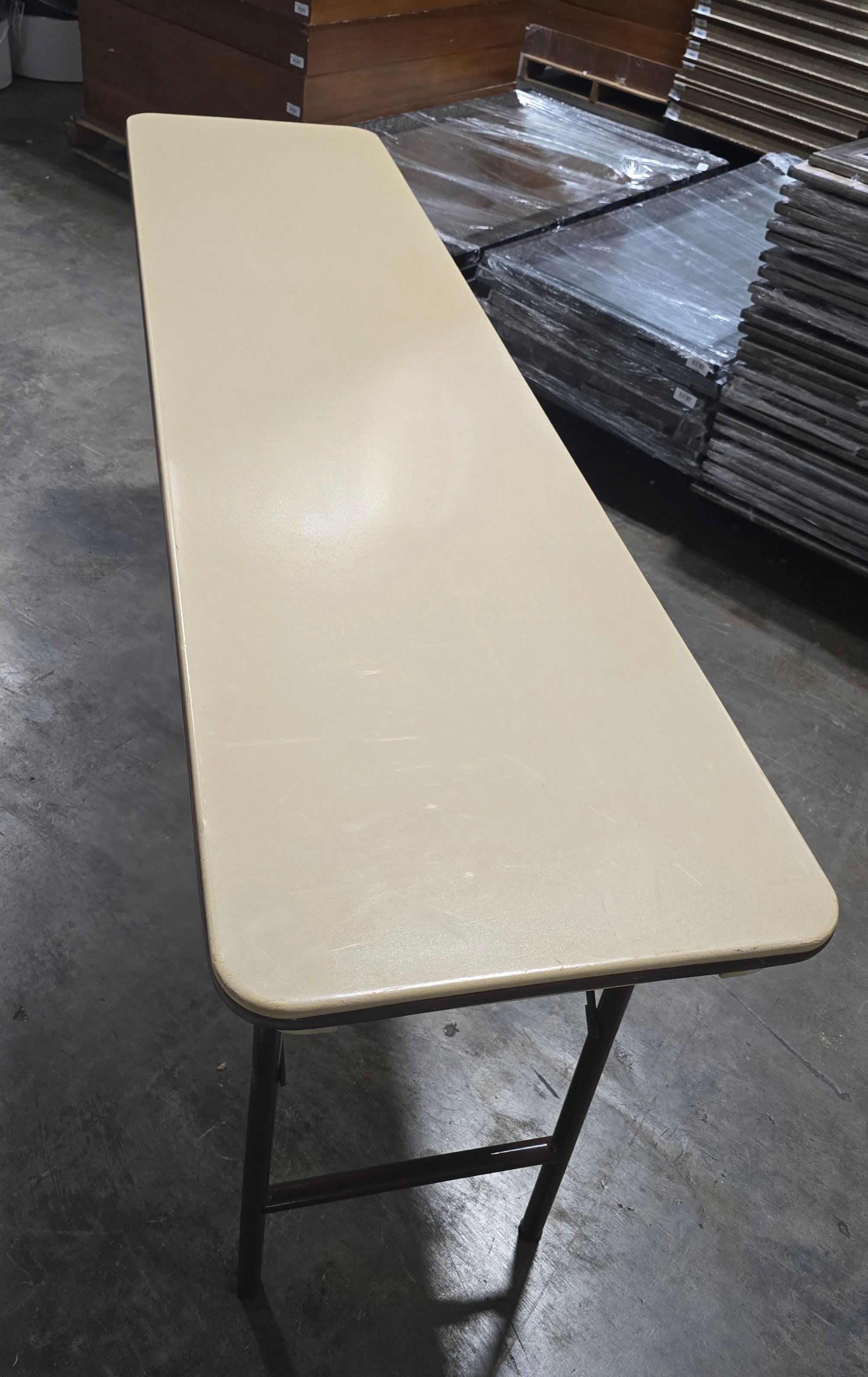 Used commercial folding table sourced from an upscale resort ideal for meetings events and training rooms