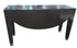 SHL used dark espresso sofa table with glass top and contemporary curved apron design sourced from an upscale resort