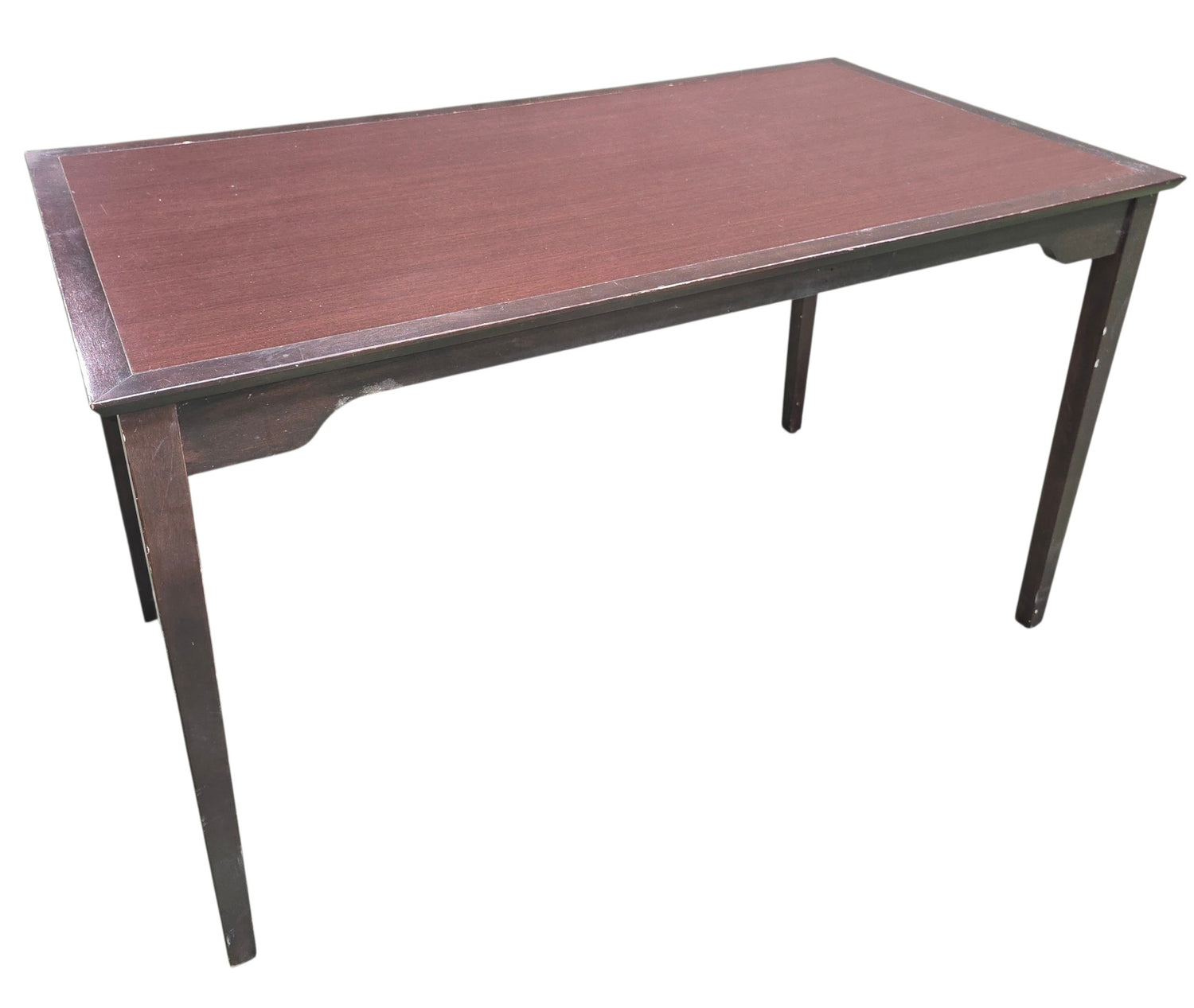 SHL used dark espresso writing desk with spacious rectangular work surface sourced from an upscale resort