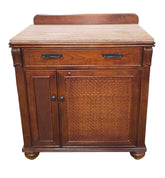 SHL quality used granite top mini fridge cabinet with pull-out drawer and lower storage