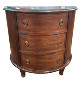 SHL used Nautica Home by Lexington demilune accent chest with glass top and three drawers