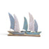 SHL used wooden coastal sailboat sculpture