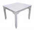 SHL front view of white wood and MDF dining table, used and in good condition