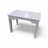 SHL front view of white side table measuring 30 x 19 x 22, used and in good condition