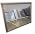SHL antique bronze framed wall mirror 48.25 x 38.25 with beaded trim detail front view used in good condition