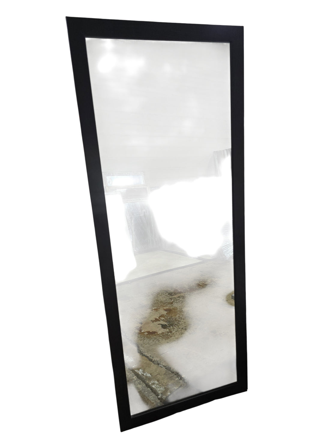 SHL dark brown full length wall mirror measuring 24 x 60 inches with clean modern frame