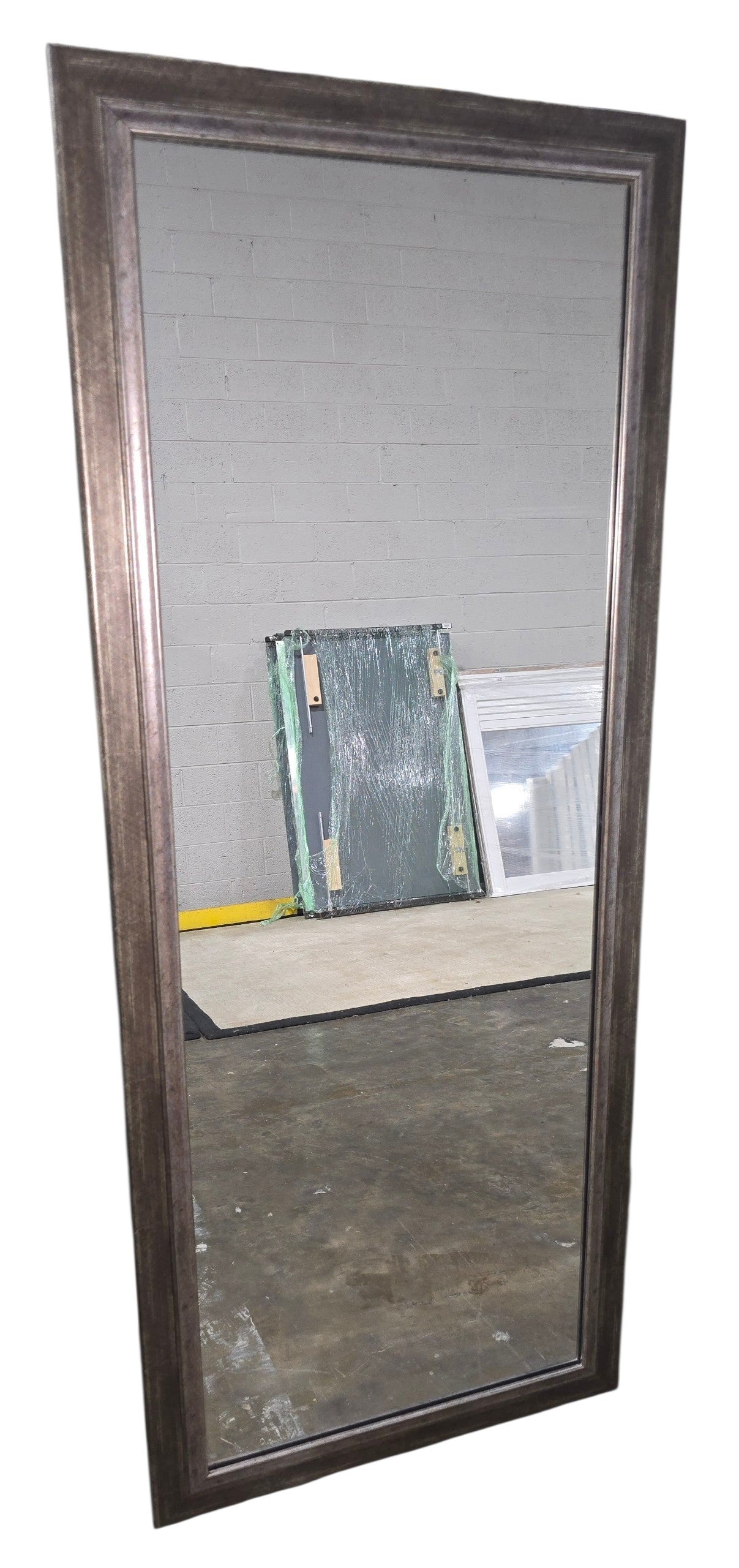 SHL dark gray full length wall mirror measuring 24.75 x 59.75 front view used in good condition