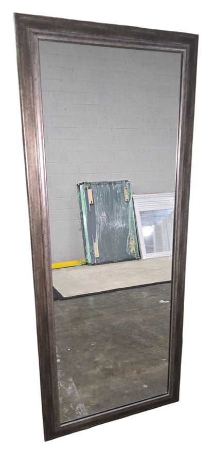 SHL dark gray full length wall mirror measuring 24.75 x 59.75 front view used in good condition