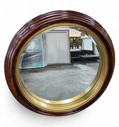 36&quot; Round Mirror- Brown