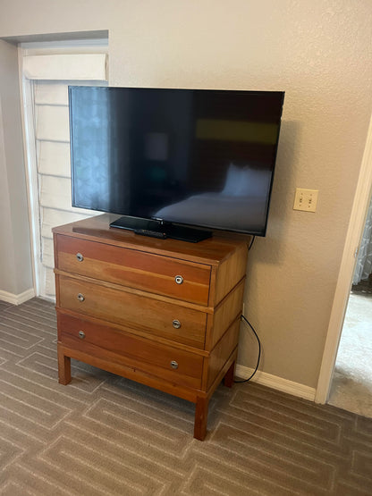 Three Drawer Wooden Chest of Drawers Located in Cartersville Georgia