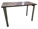 Used Gray Desk with Chrome Legs