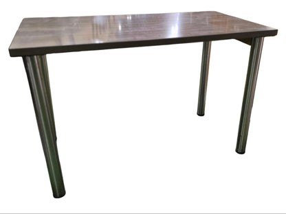 Used Gray Desk with Chrome Legs