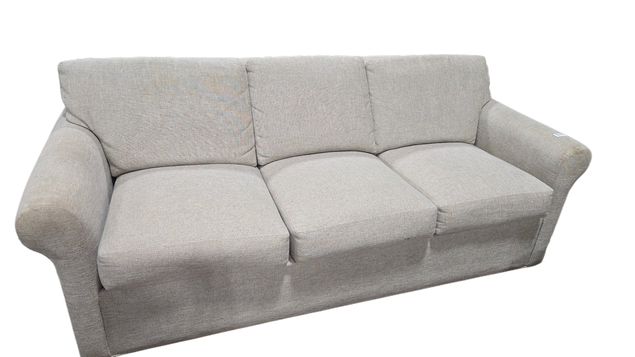 Used, queen three seater beige sofa available at southern hospitality liquidation