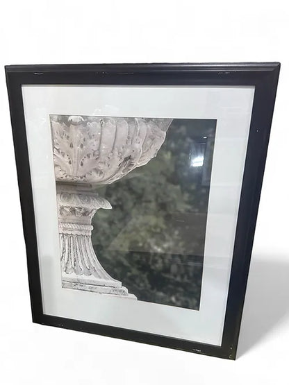 30.5 X 42.5 Concrete Planter Art with Black Frame