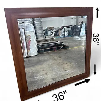 36 X 38 Wall Mirror Wooden