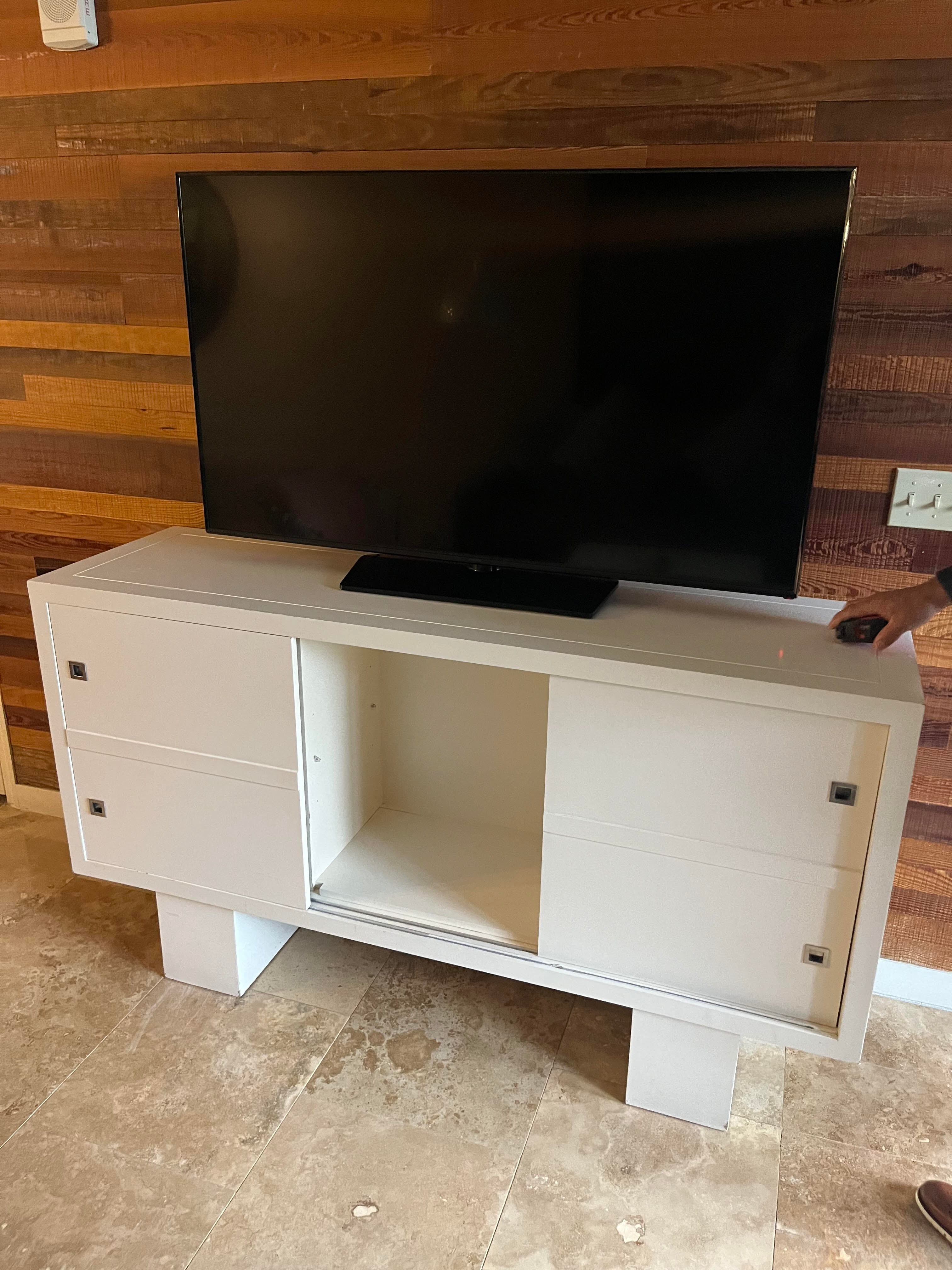 White Entertainment Center Available at Southern Hospitality Liquidation