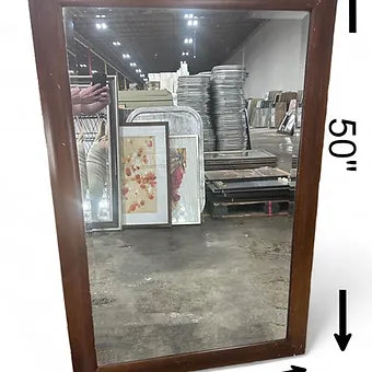 50&quot; X 36&quot; Wooden Wall Mirror