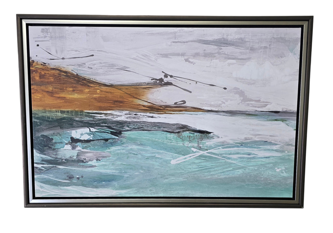 Abstract Coastal Framed Wall Art