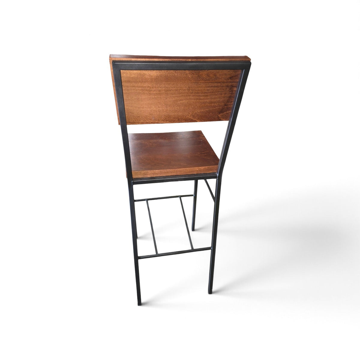 Wood and Metal Bar Stool