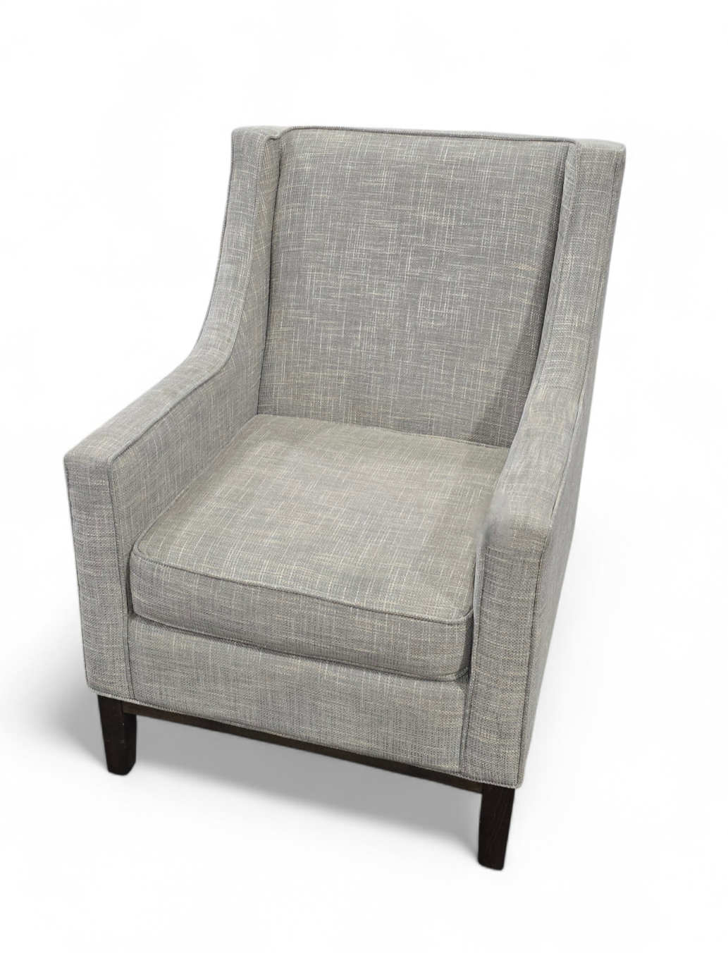 Beige and Gray Accent Arm Chair