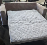 Blush upholstered queen sleeper sofa, 80 by 36 inches, available at Southern Hospitality Liquidation Cartersville GA