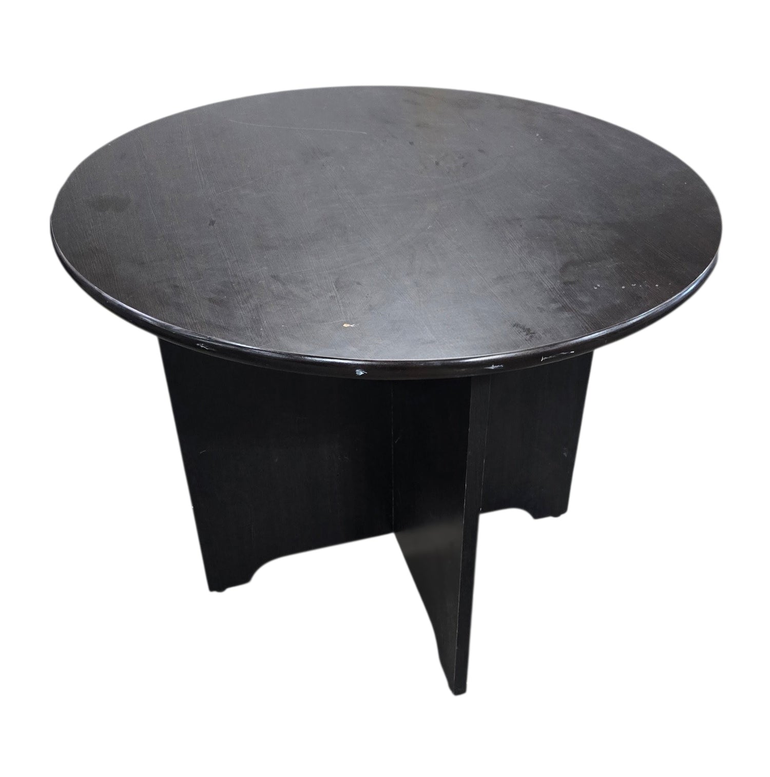 37.5" Round Espresso Wood Accent Table