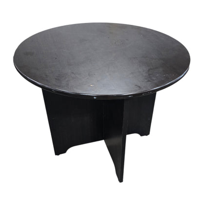 37.5" Round Espresso Wood Accent Table