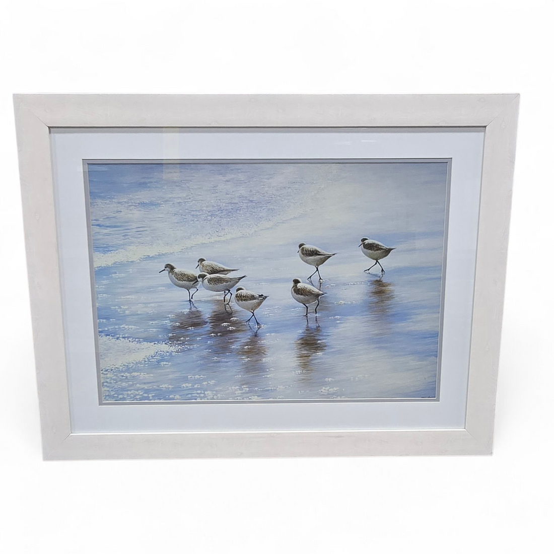 Sandpiper artwork with coastal theme, used and in good condition – Southern Hospitality Liquidation