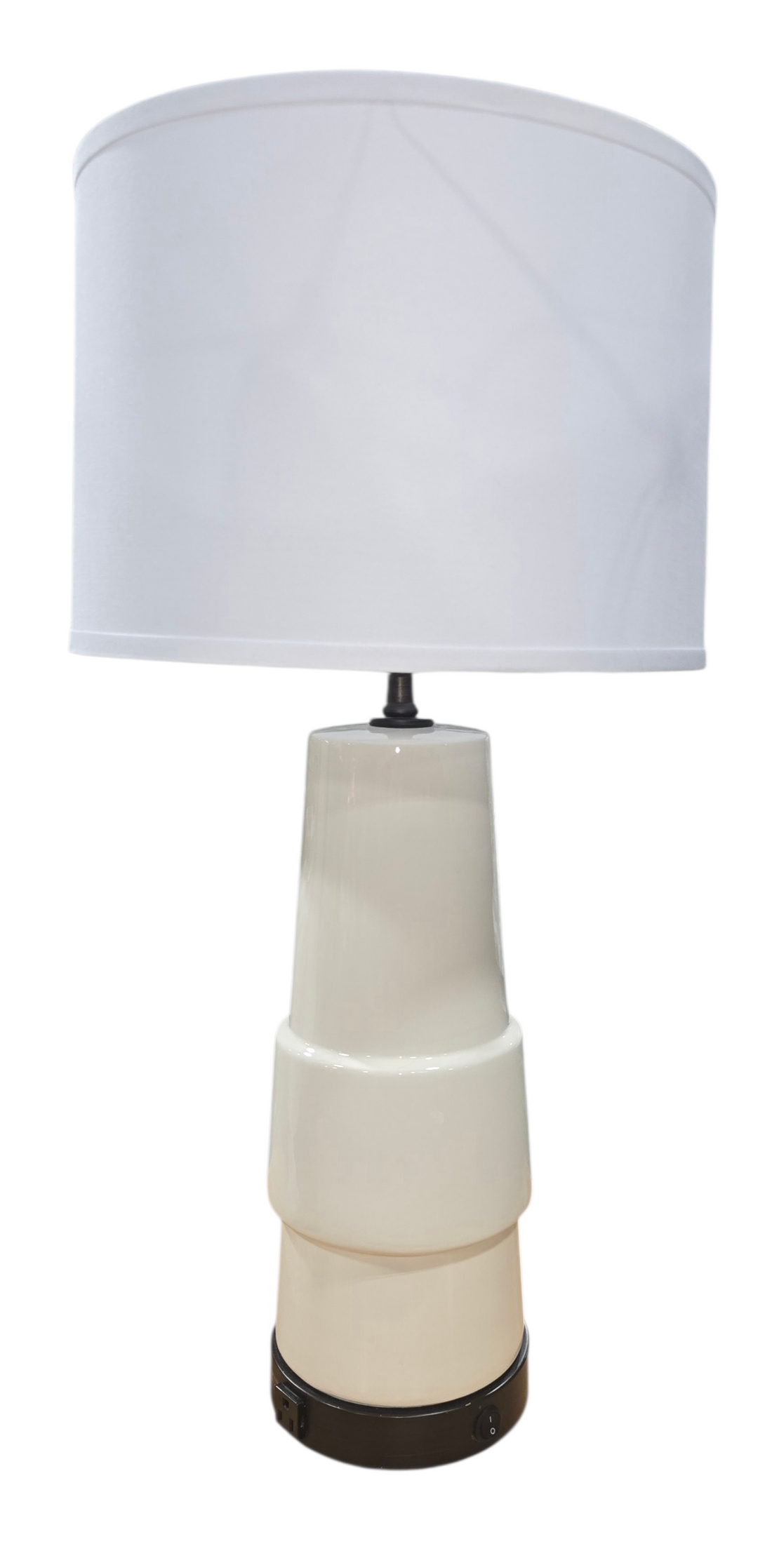 Contemporary Stacked-Shape Table Lamp