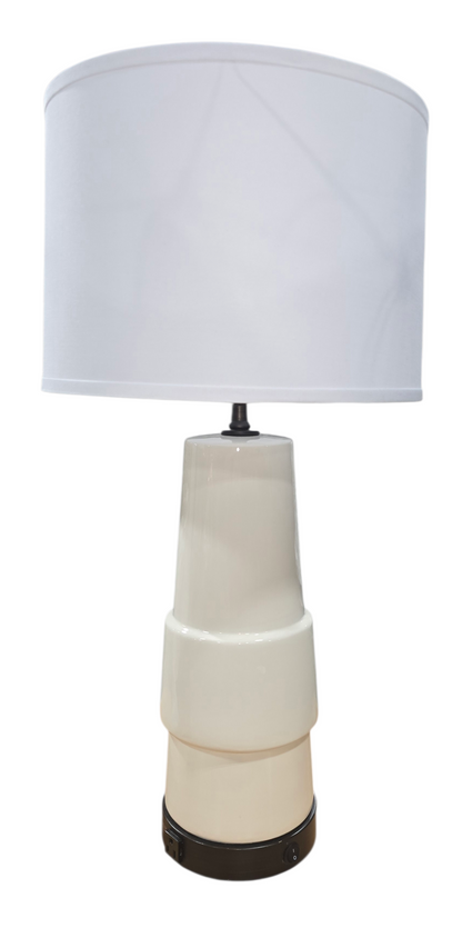 Contemporary Stacked-Shape Table Lamp