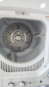 GE Spacemaker 24-inch laundry center, 2018 model, used and in good condition from resort
