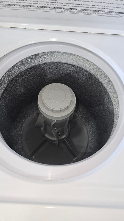 2011 GE Spacemaker 24-inch stacked washer and dryer unit, 1.5 cu.ft., used and in good condition, resort sourced