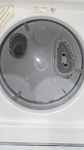 GE Spacemaker 24-inch stacked laundry center, used and in good condition from resort